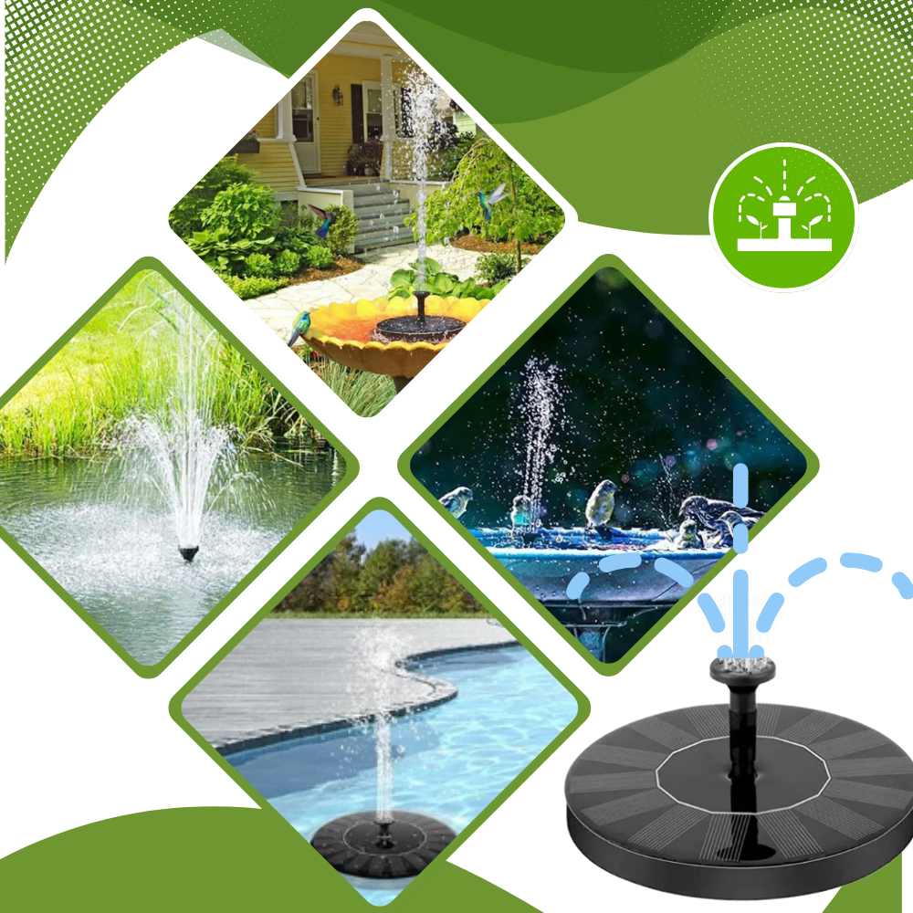 Instant Charm Garden Floating Solar Fountain